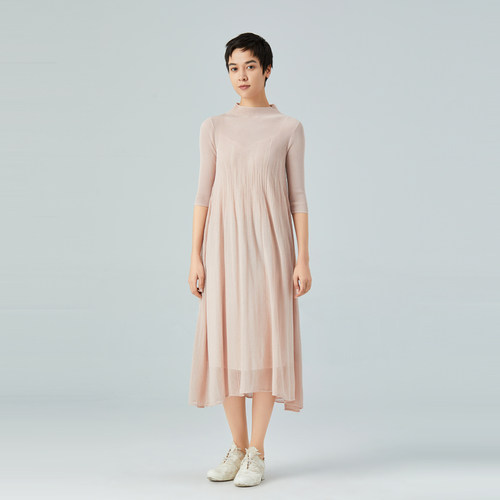 exception棉优雅气质A字裙