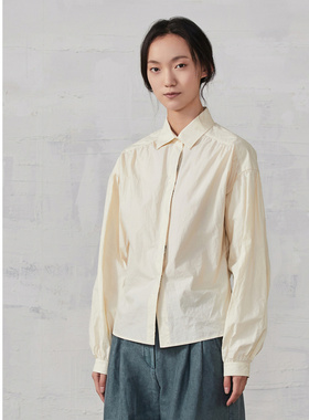 EXCEPTION例外女装女装衬衫文艺纯棉长袖衬衣A120-B1F22