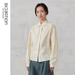 衬衣A120 EXCEPTION例外女装 文艺纯棉长袖 衬衫 B1F22 女装