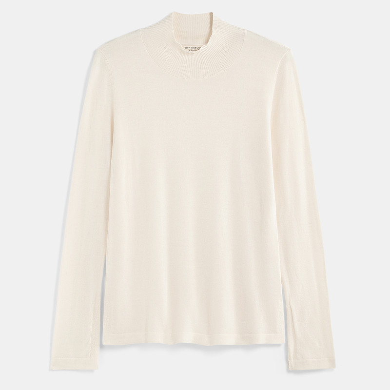 EXCEPTION例外女装原创春秋款修身长袖上衣简约高领套头毛针织衫