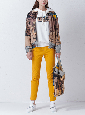 EXCEPTION例外女装时尚经典款休闲长裤简约百搭棉质铅笔裤A118-U1