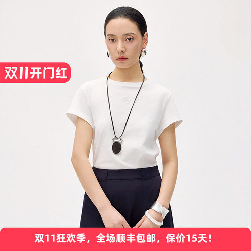 纯棉亲肤休闲针织衫女装短袖上衣