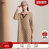 Distin 气质名媛裙子女 新款 Kidny 迪凯高级感连衣裙秋季