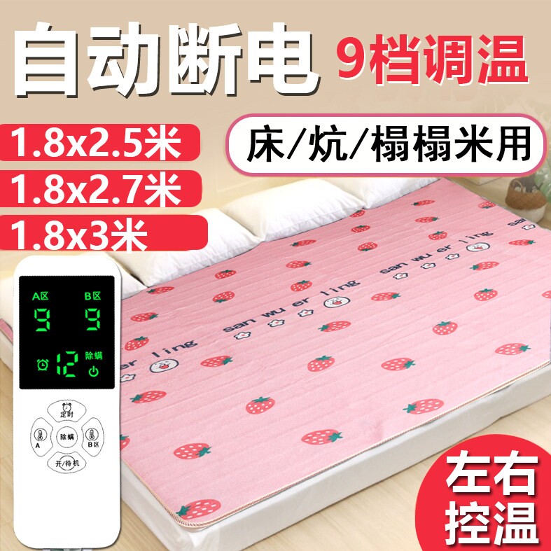 加大厚电热毯双人多人大床炕上家