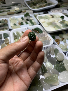 天然和田玉新疆碧玉葡萄吊坠多子多福挂件手机毛衣链手链手牌包挂