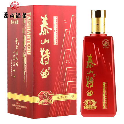 泰山牌泰山特曲 40.8度浓香型白酒 小窖佳酿9 单瓶500mL