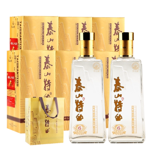 泰山牌泰山特曲 42度浓香型白酒 小窖佳酿6 整箱500mL*6瓶