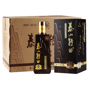 泰山牌泰山特曲 40度浓香型白酒 小窖佳酿12 整箱500mL*6瓶