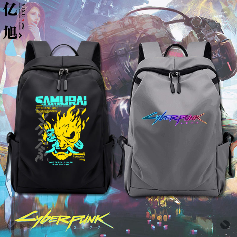 赛博朋克cyberpunk2077游戏周边学生防水大容量书包男女双肩包tt