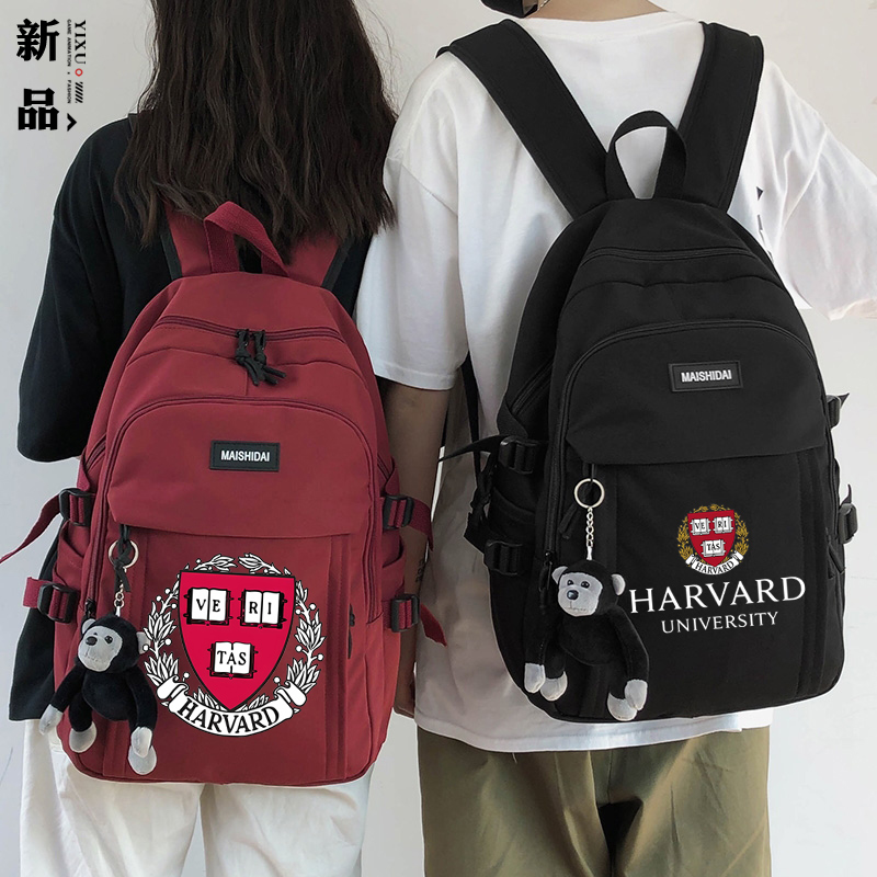 美国哈佛大学周边纪念品书包青少年双肩背包大容量初高中dt