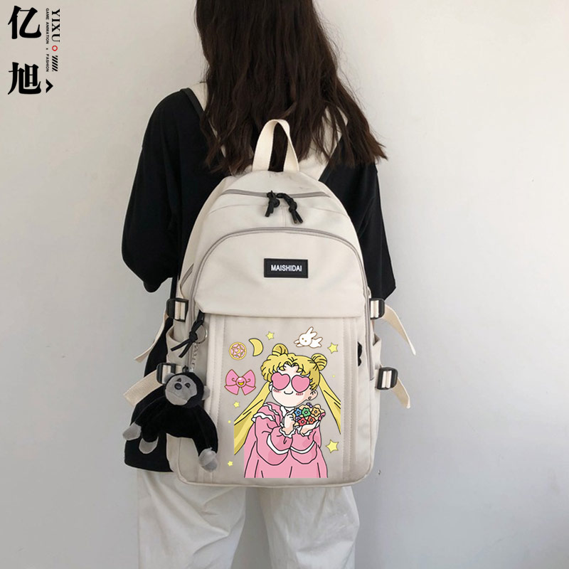 美少女战士日本卡通动漫周边学生书包男女时尚大容量双肩背包tt