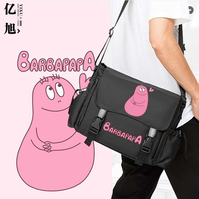 巴巴爸爸动画les休闲风单肩包