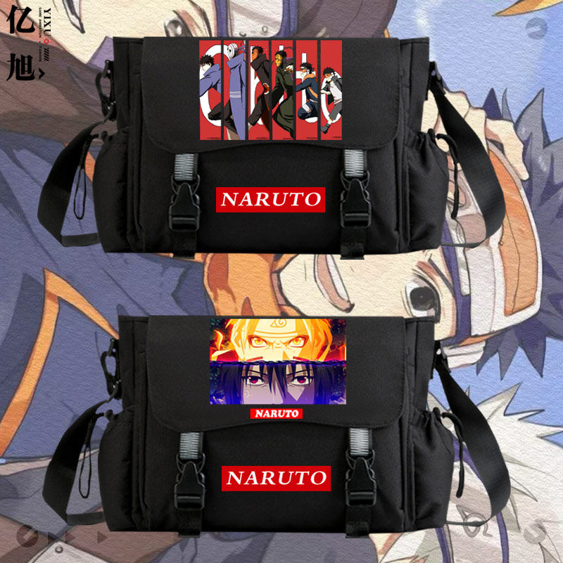火影忍者卡卡西宇智波带土琳晓组织男女潮流时尚单肩包斜挎包tt