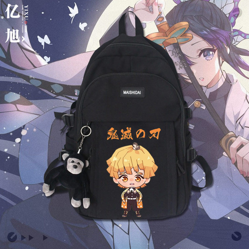 鬼灭之刃动漫周边炭治郎祢豆子我妻善逸学生书包双肩背包旅行包tt