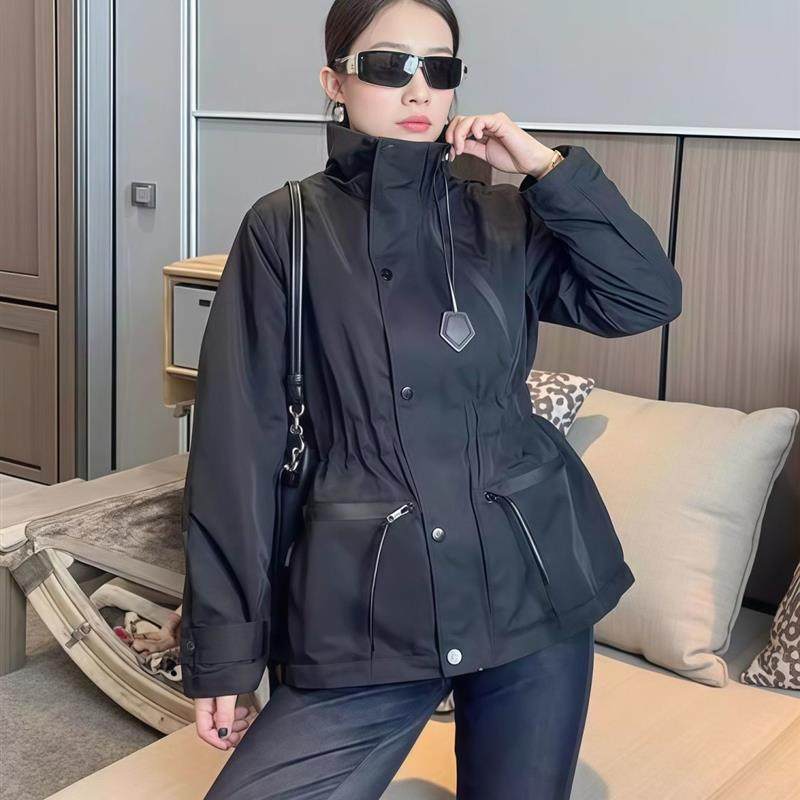 大码胖mm冲锋衣风衣女秋季新款欧货休闲收腰显瘦工装夹克外套上衣,女装/女士精品,时尚套装,淘宝优惠券,粉丝福利购,淘宝优惠卷