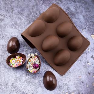 新款 创意鸡蛋形状巧克力模具硅胶家用烘焙工具蛋糕模具定制