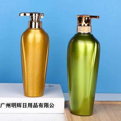 高端身体乳沐浴露瓶子400ml600ml吹塑按压空瓶素洗发水分装瓶定制