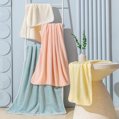 麦穗沙滩巾秋冬新款裹巾比全棉棉吸水毛巾浴巾两件套2024定制