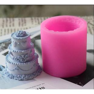 饰模具蛋糕模型蜡烛硅定制 BB4C三层手工皂液体硅胶模具蛋糕装