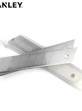 STANLEY史丹利QuickPoint美工刀刀片11-301T-11C 18mm刀片一盒