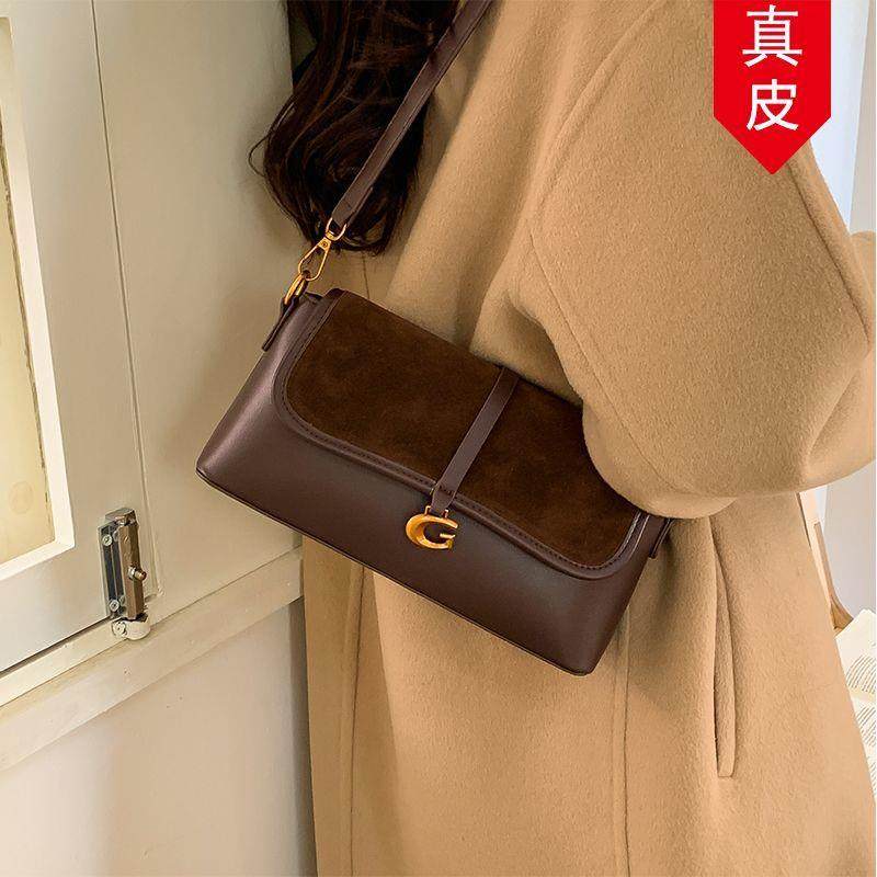 高级感小众包包女2025新款秋冬复古绒面斜挎包女式爆款单肩腋下包,箱包皮具/热销女包/男包,通用款女包,淘宝优惠券,粉丝福利购,淘宝优惠卷