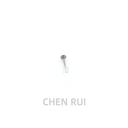 唇钉钛钢透明隐形学生直钉饰品亚文化钉子唇环可爱耳钉一体珠子