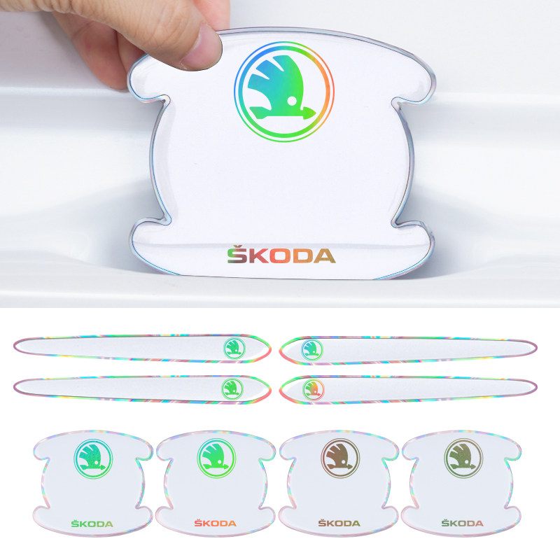 斯柯达昊锐晶锐明锐昕锐速派昕动门碗膜汽车门把手贴膜防刮防护划