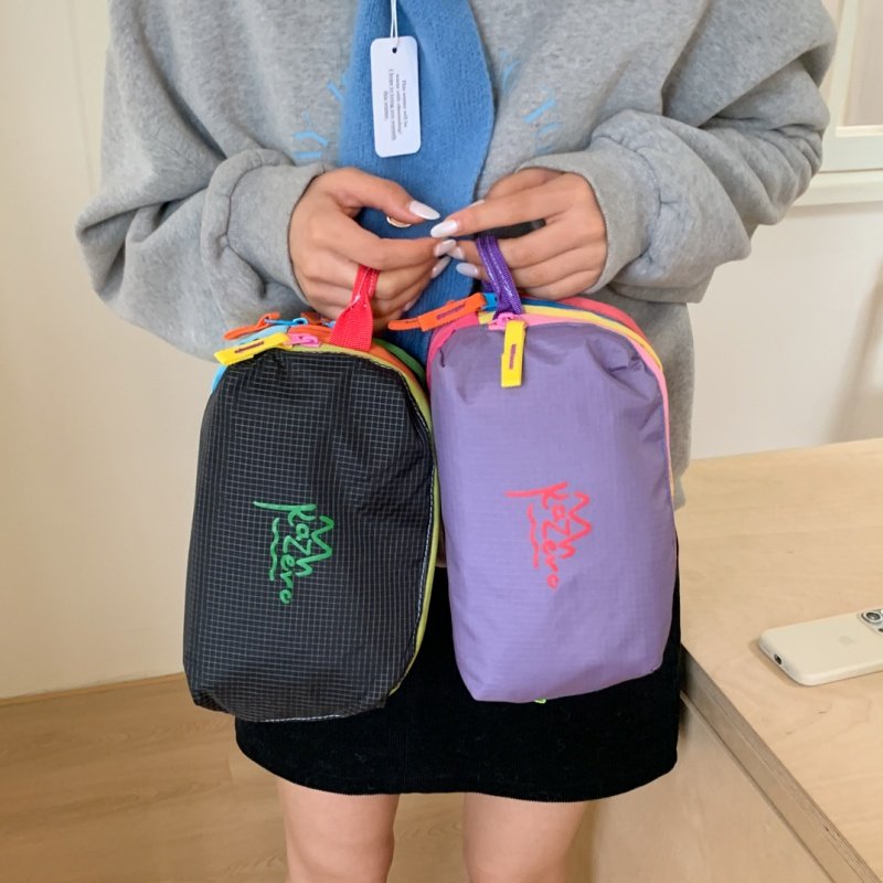 多功能撞色手提洗漱包大容量化妆品杂物收纳包多巴胺ins风旅行袋,收纳整理,其他收纳袋,淘宝优惠券,粉丝福利购,淘宝优惠卷