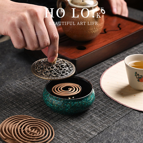HO LO.K.incense  香插线香座香炉香托摆件 | 后楼窑