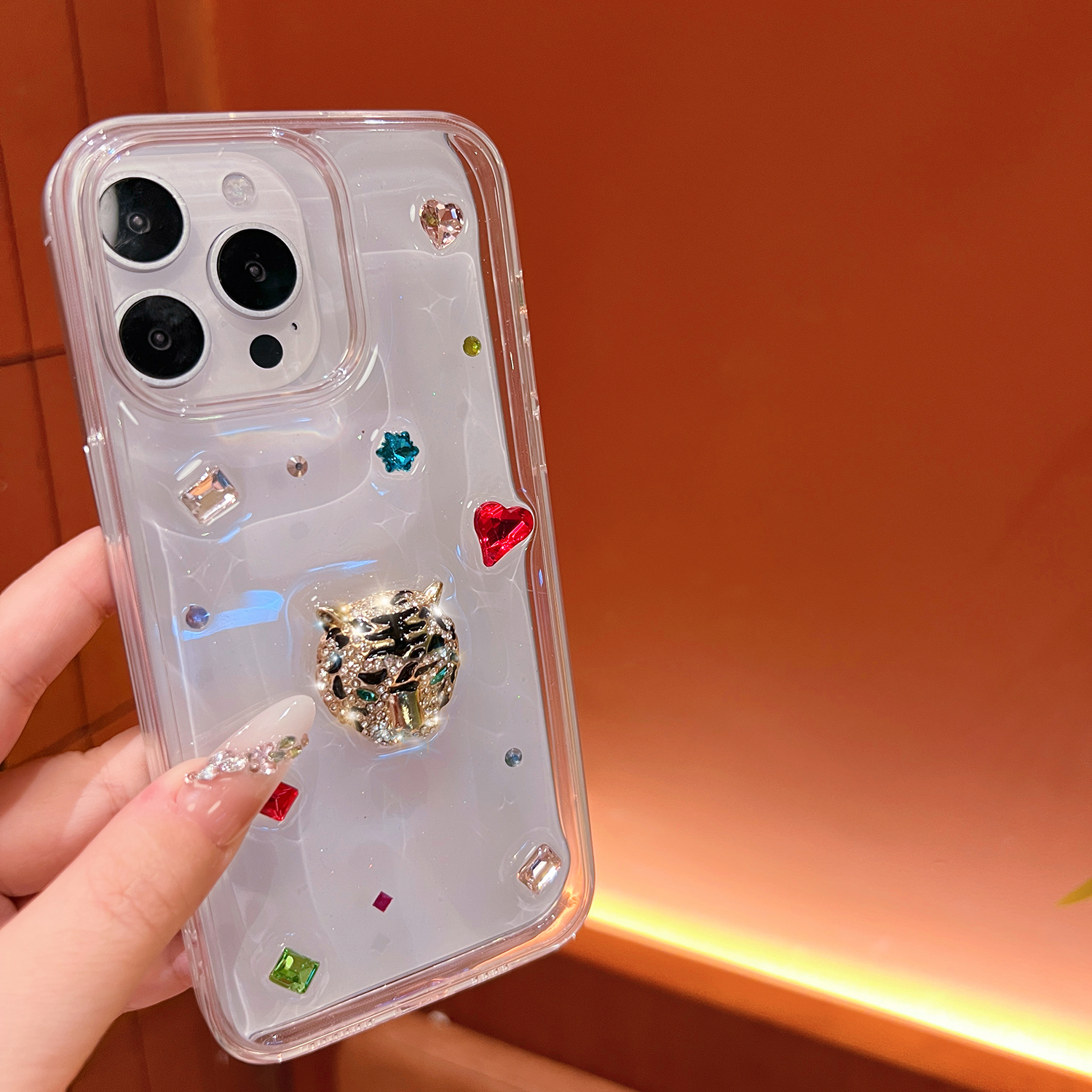 老虎水钻轻奢|立体原创手机壳