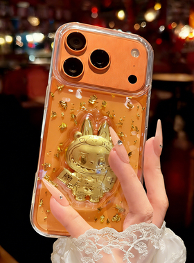 黄色超火华为mate80手机壳透明p90立体60滴胶p70金箔M70适用50保护套女40转运新年nova14爆闪粉13pro玄学可爱