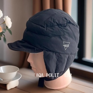 冬季羽绒帽子双面防水棉帽男女寒冬护耳保暖雷锋帽骑车防寒滑雪帽