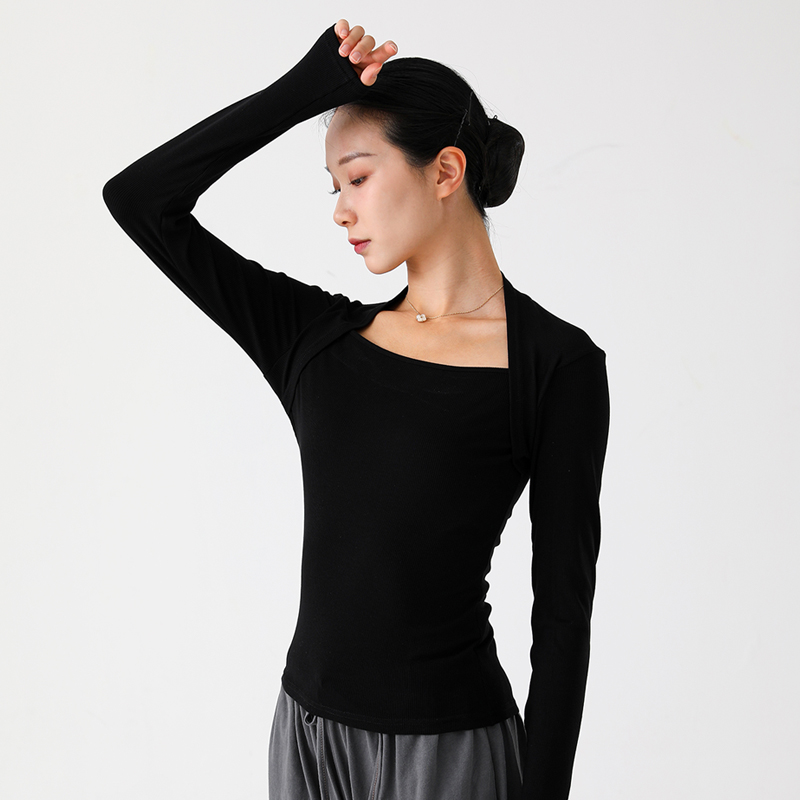 芭蕾古典现代舞形体练功服上衣