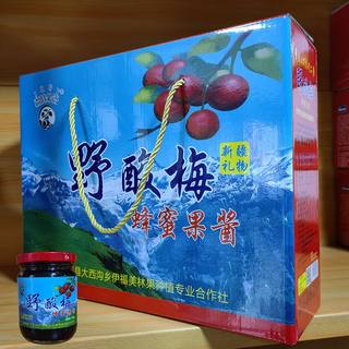 6瓶 野酸梅蜂蜜果酱霍城大西沟野酸梅水果酱特产新疆伊犁礼物包邮