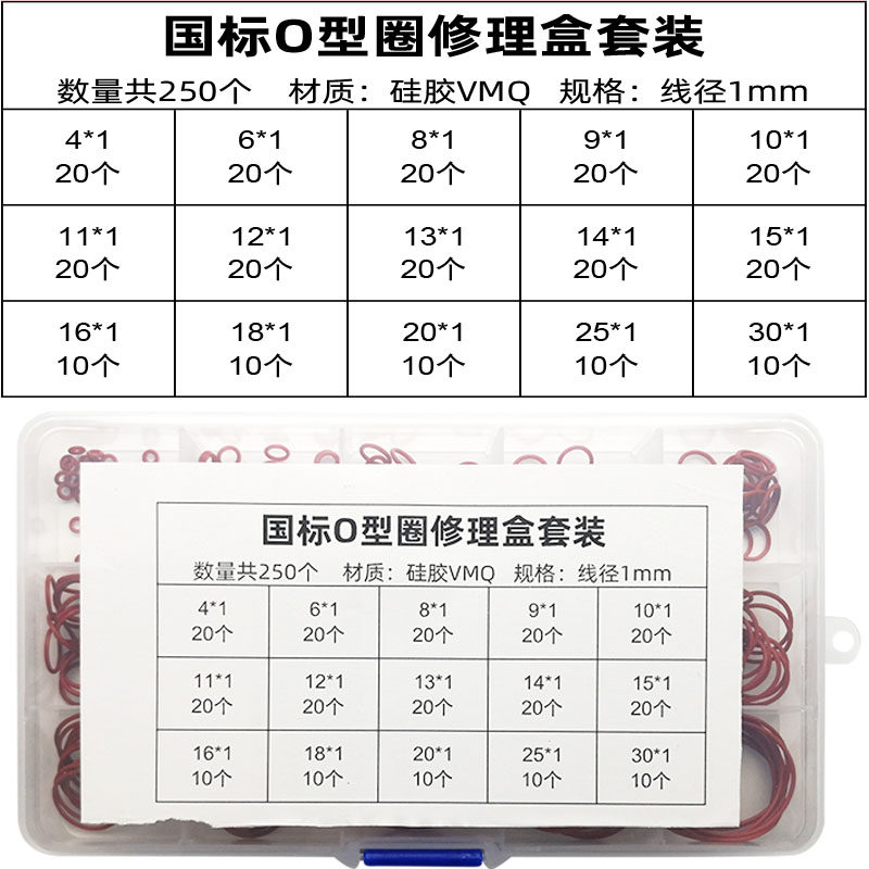 橡胶o型圈套装丁晴氟胶硅胶圈形密封圈橡皮圈修理包盒耐高温大全,纺织面料/辅料/配套,其他纺织机械,淘宝优惠券,粉丝福利购,淘宝优惠卷