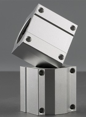 光轴箱式直线滑块轴承座SCS10 12 16 20 25 30 35 40 5060LUU加长