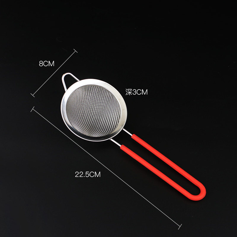 面粉筛不锈钢筛网304手持面罗筛子家用糖粉过滤网筛超细烘焙工具
