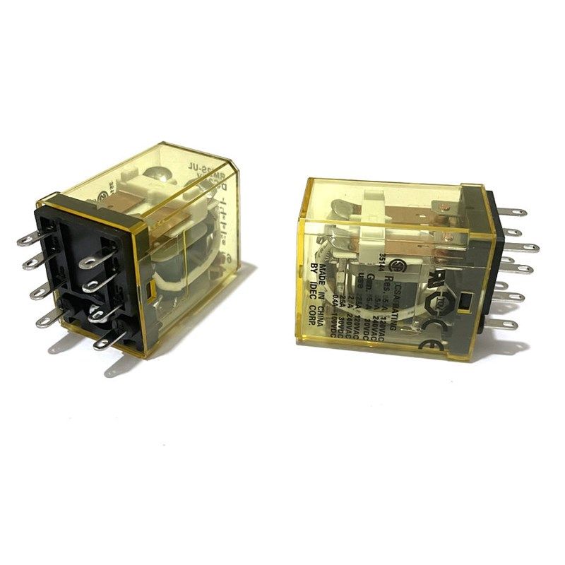 二开二闭中间继电器RM2S-UL AC220V DC24V 12V AC110VV 带灯8脚5A