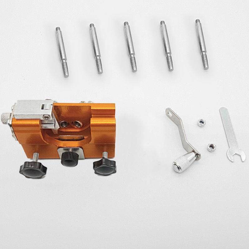 手摇磨链器便携式家用电链锯油锯打磨机配件磨头锉刀木工伐齿工具