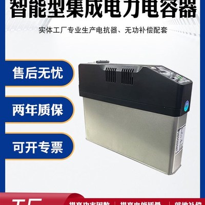 智能无功补偿电容器自愈式电容补偿柜自动智能式低压电力电容器