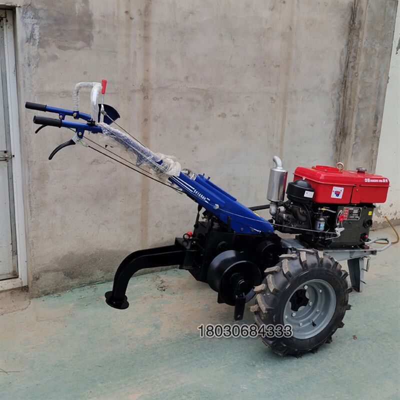 手扶拖拉机绞磨5吨8吨手扶绞磨机双卷手扶绞磨机四轮牵引机拉线机