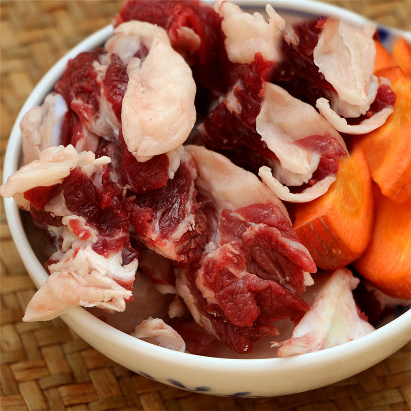 新鲜大块牛碎肉1斤 新鲜黄牛肉 大块生牛肉 筋头巴脑肉牛肉边角料