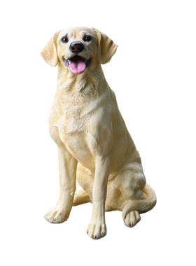仿真动物大型犬雕塑庭院草坪客厅门店看家狗玄关装饰拉布拉多摆件