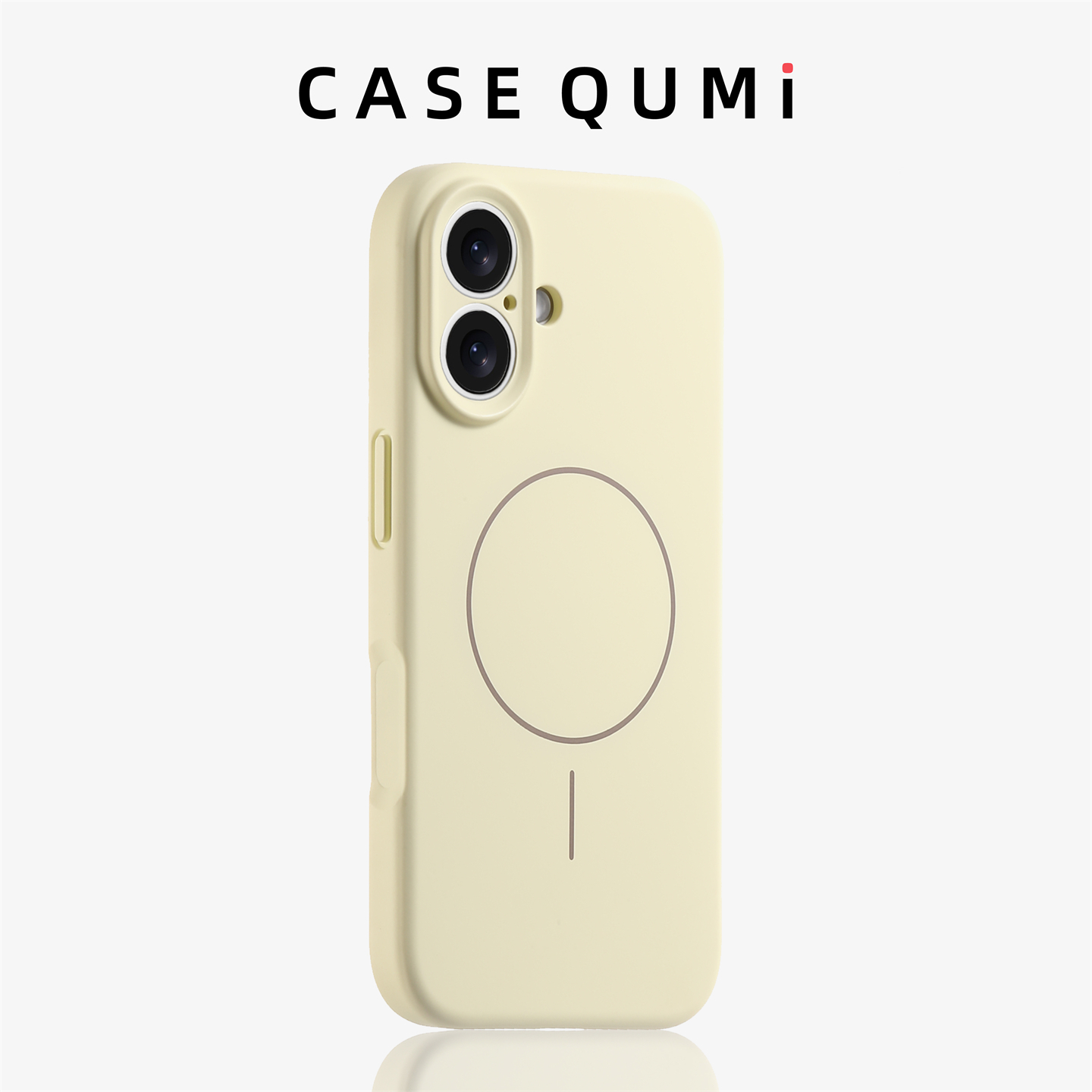 奶黄色精孔细圈磁吸适用苹果16手机壳新款16promax保护套iphone16pro防摔15promax硅胶苹果15全包13外壳14pro
