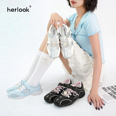 HERLOOK方糖小花舒适玛丽珍鞋