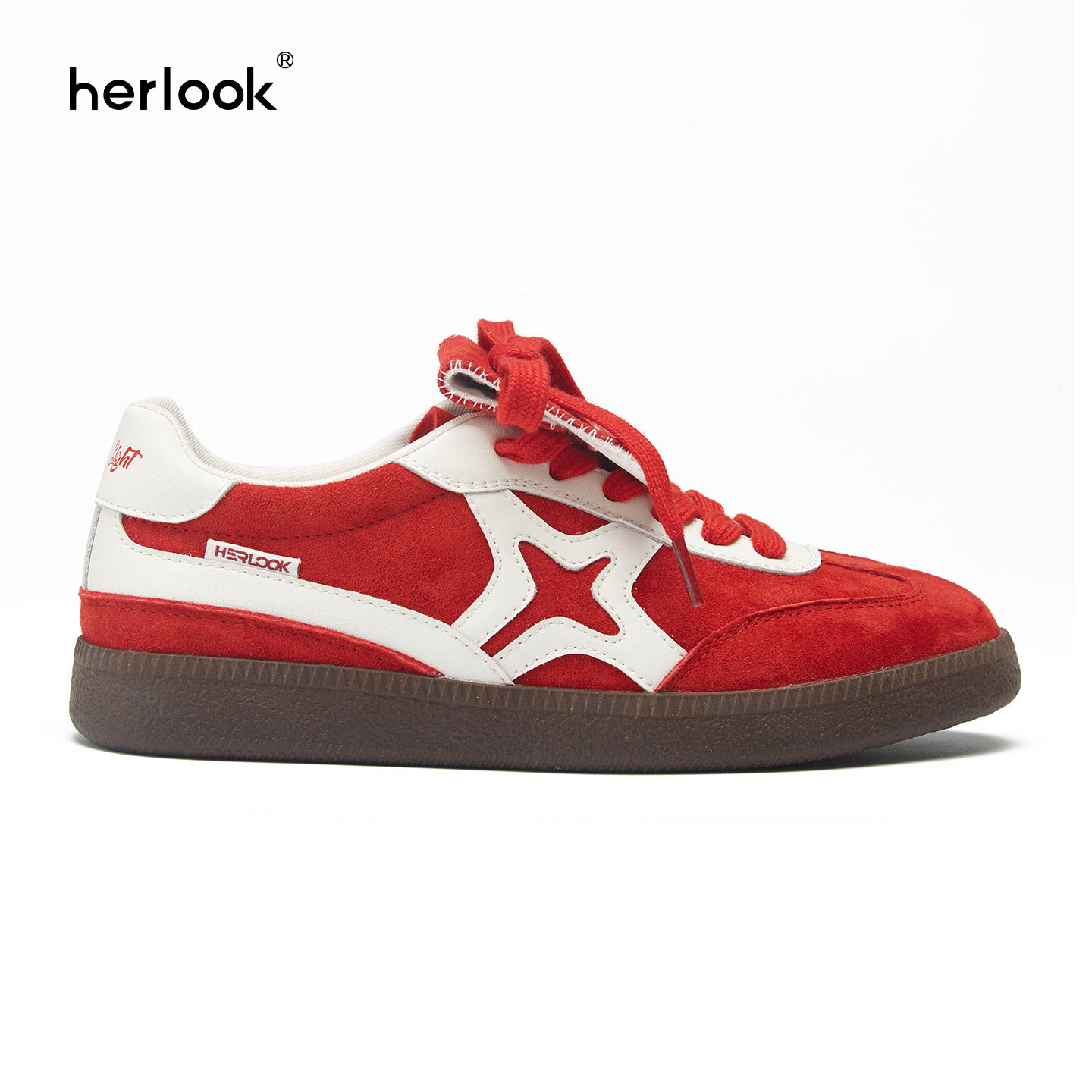 HERLOOK德训女鞋可拆卸翻盖鞋舌