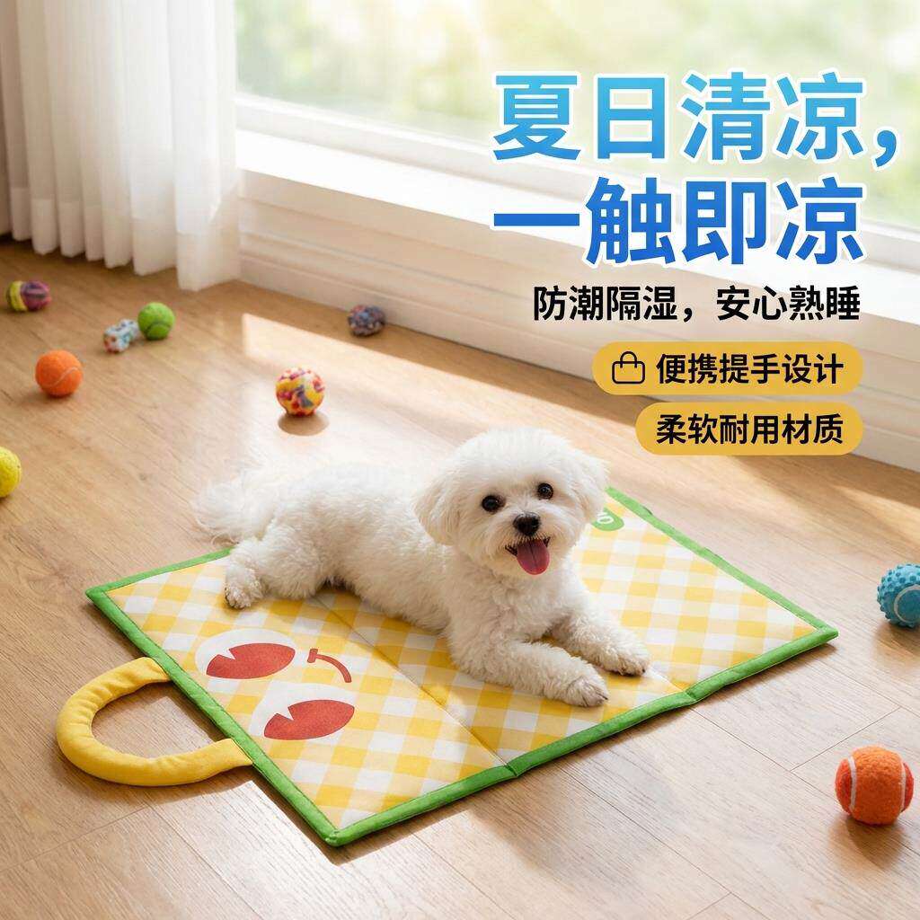宠物冰垫狗狗凉席夏季狗窝四季通用防水睡觉垫子猫咪夏天降温垫
