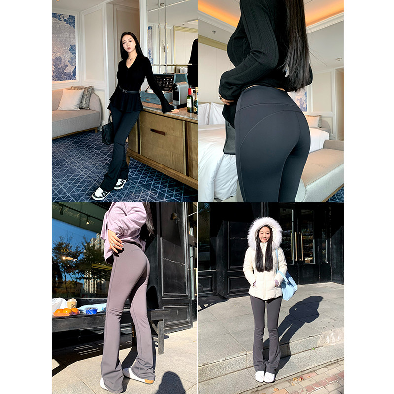 肉装小cherry 微胖秋冬超模裤微喇瑜伽裤加绒高腰显瘦鲨鱼裤,女装/女士精品,打底裤,淘宝优惠券,粉丝福利购,淘宝优惠卷