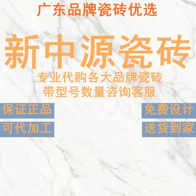 新中源瓷砖现代简约通体大理石