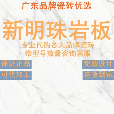新明珠岩板瓷砖通体大理石现代